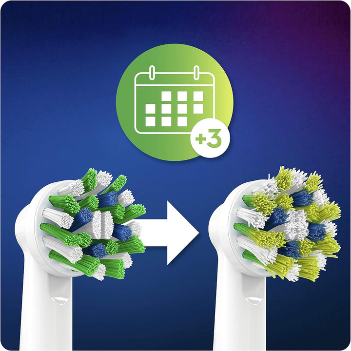 Oral-B Cross Action Elektrische Zahnbürstenkopf mit CleanMaximizer-Technologie, abgewinkelte Borsten