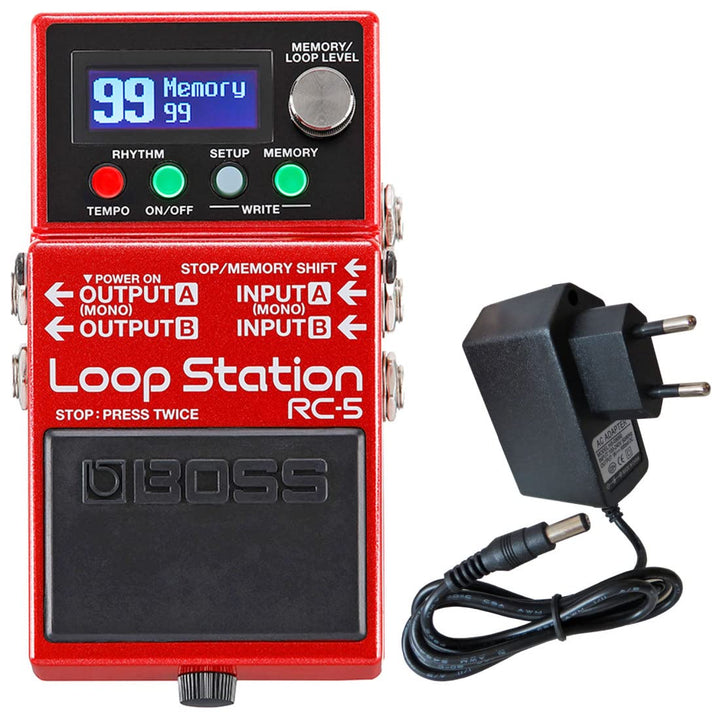 Boss RC-5 Loop Station Pedal Effektgerät + keepdrum 9V Netzteil