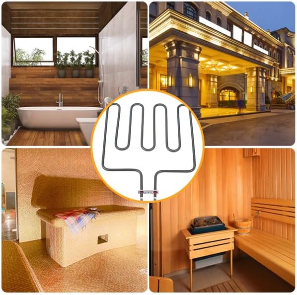 ZPSHYD Heizelement, Sauna-Heizelement 1Pc Elektrisches Heizelement für Saunaofen Edelstahl Straight