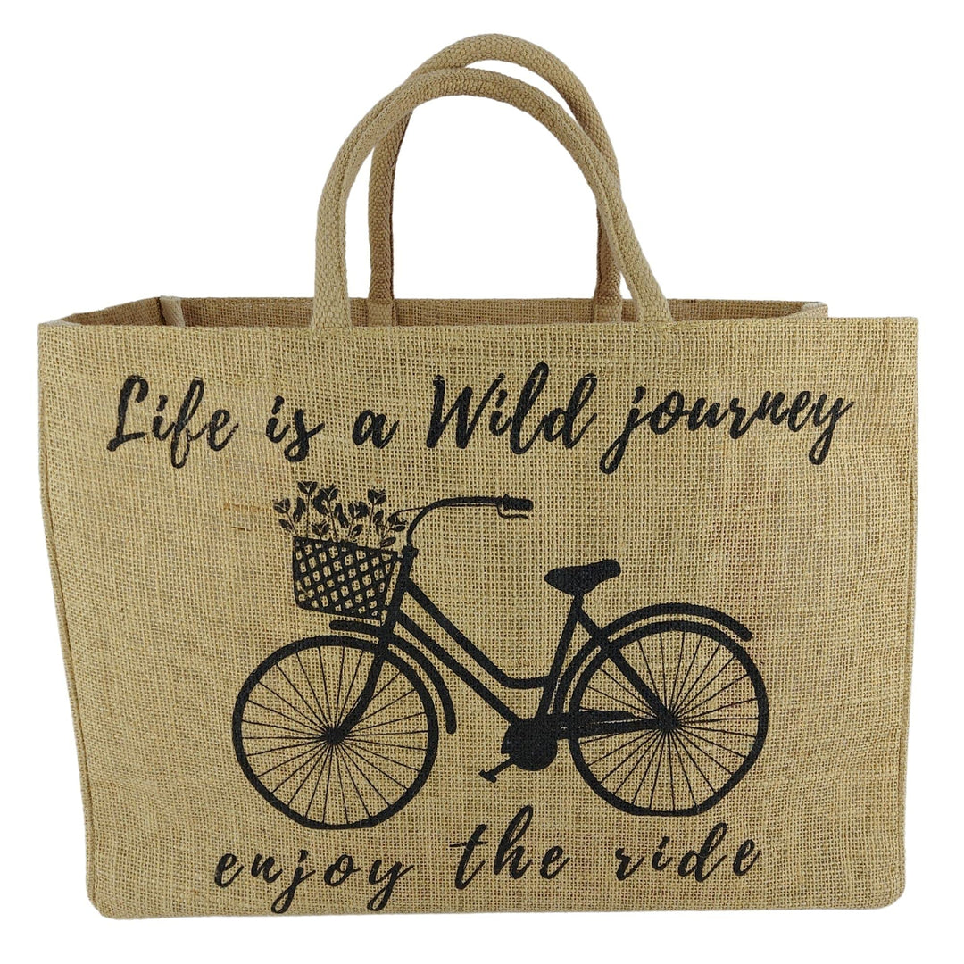 Domelo Damen gross Einkaufskorb, 100% Jute Vegan Tasche, Korb Jutetasche, Shopper Korbtasche, Shoppi
