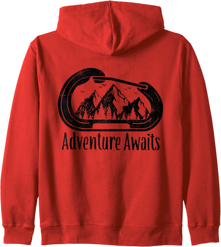 Rock Climbing Carabiner Mountains Adventure Climber Gift Kapuzenjacke