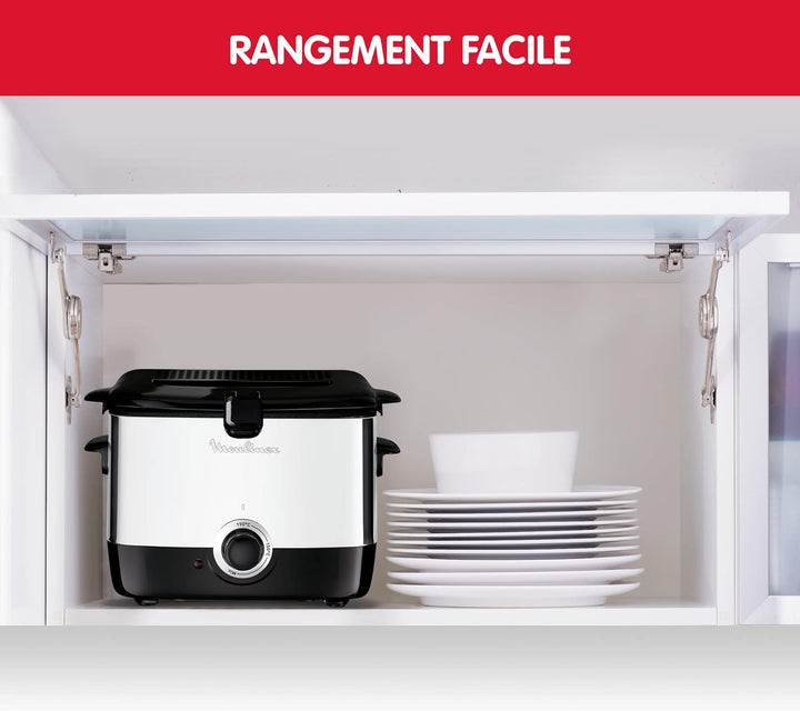 Moulinex AF220010 AF 2200 Mini 1 L, Edelstahl rostfrei, Kunststoff, 1 Liter, Silber Metallic