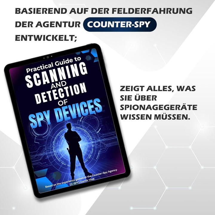 Wanzen Detektor Anti-Spy – RF Scanner für Versteckte Kamera, GPS Tracker & Abhörgeräte, Signal Detek