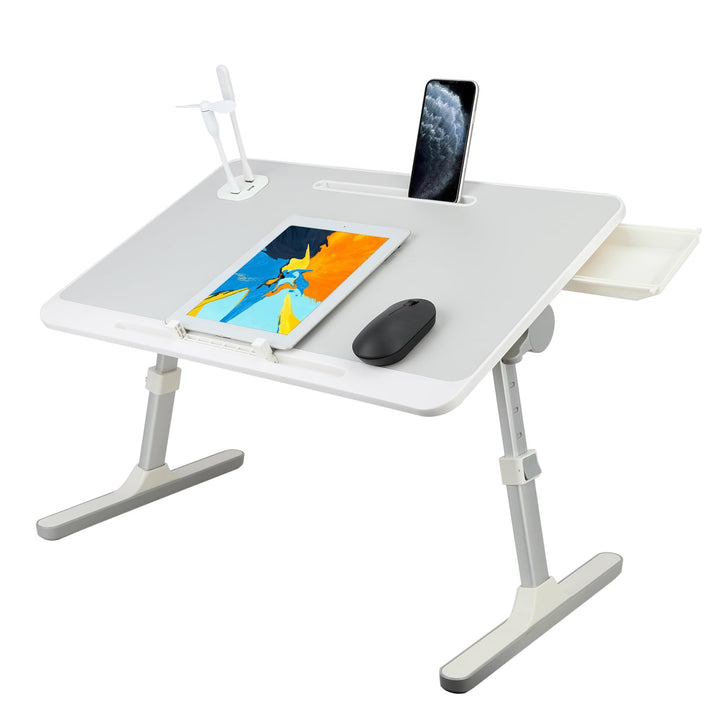 Laptop Bett Tablett Tisch, tragbarer Mini Lap Desk für Beine, höhenverstellbarer Laptop Bettständer,