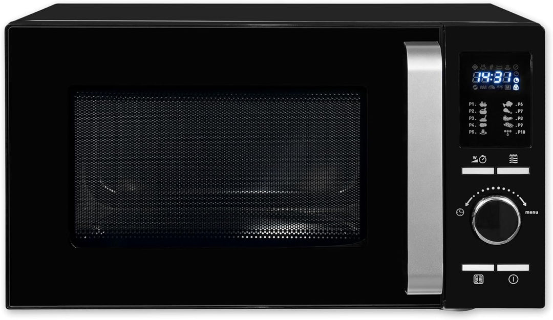 Exquisit Mikrowelle MW 8925-7 Hsw | 25 Liter Garraum | 900 Watt | 1950 W Grill | 1950 W Heissluft |