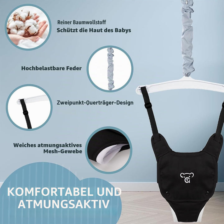 2 in 1 Baby Jumper mit Kleinkindschaukel, Babywippe und Schaukel, Indoor Outdoor
