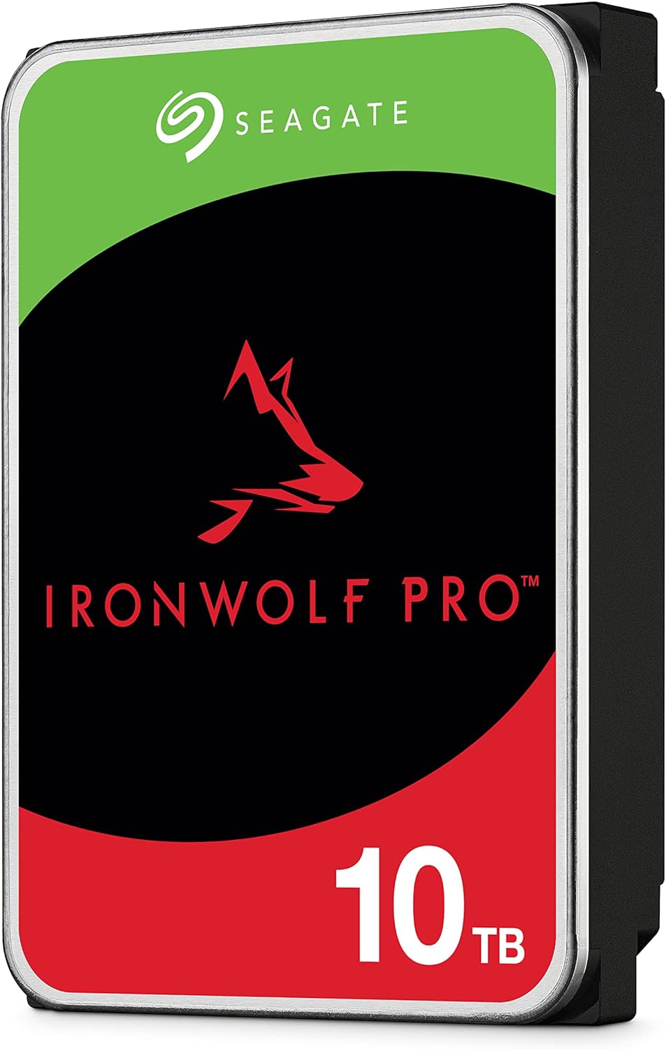 Seagate IronWolf Pro, NAS interne Festplatte 10TB, HDD, 3.5 Zoll, 7200 U/Min, CMR, 256 MB Cache, SAT