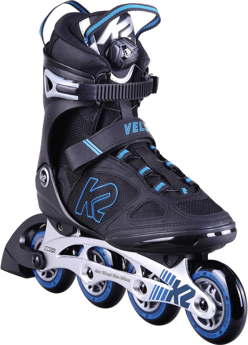 K2 Herren Velocity 84 Boa M Inline Skates EU: 44.5 (UK: 10 / US: 11) Black - Blue, EU: 44.5 (UK: 10