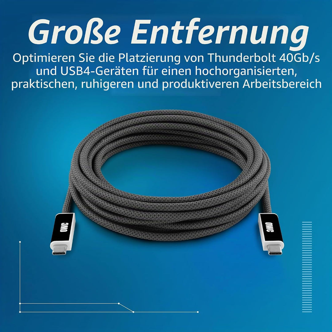 OWC 3,0 m langes USB4 (40 Gb/s) aktives optisches Kabel, 3,0 m