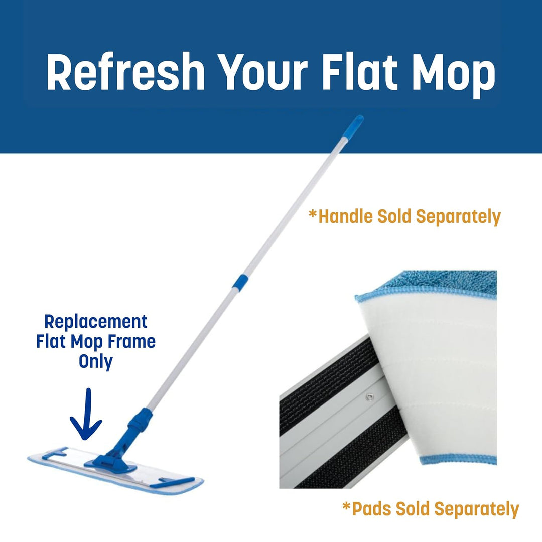 Carlisle 363351900 Aluminium Flat Mop Kopf nur, 45,7 cm Länge 18", 18"