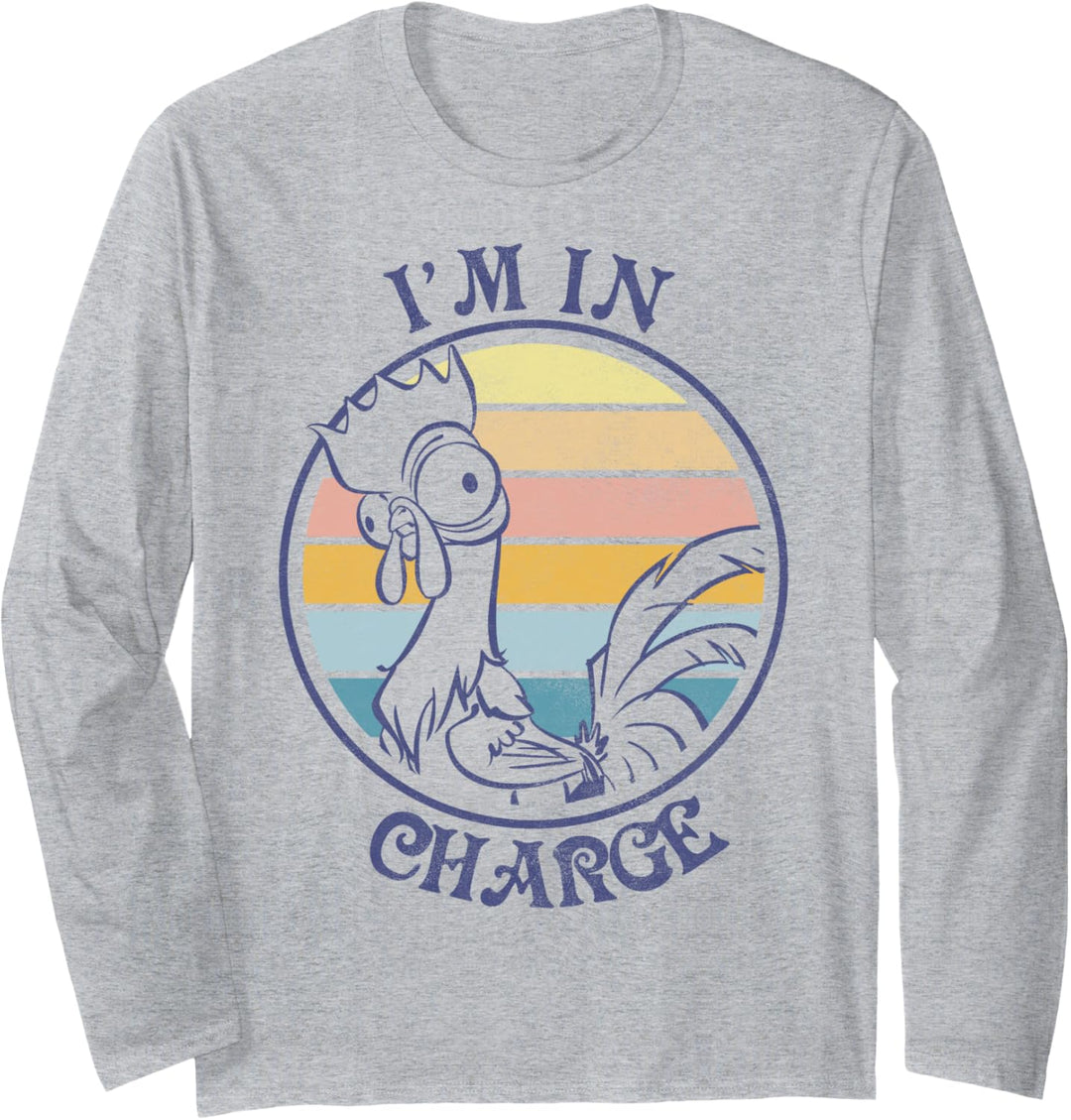 Disney Moana Hei Hei I'm In Charge Sunset Fleece Langarmshirt