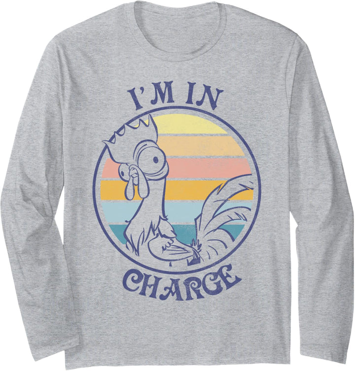 Disney Moana Hei Hei I'm In Charge Sunset Fleece Langarmshirt