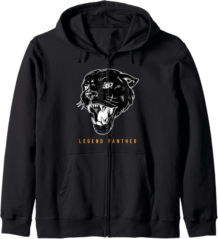 Cool Black Wild Panther Novelty Graphic Tees & Cool Designs Kapuzenjacke