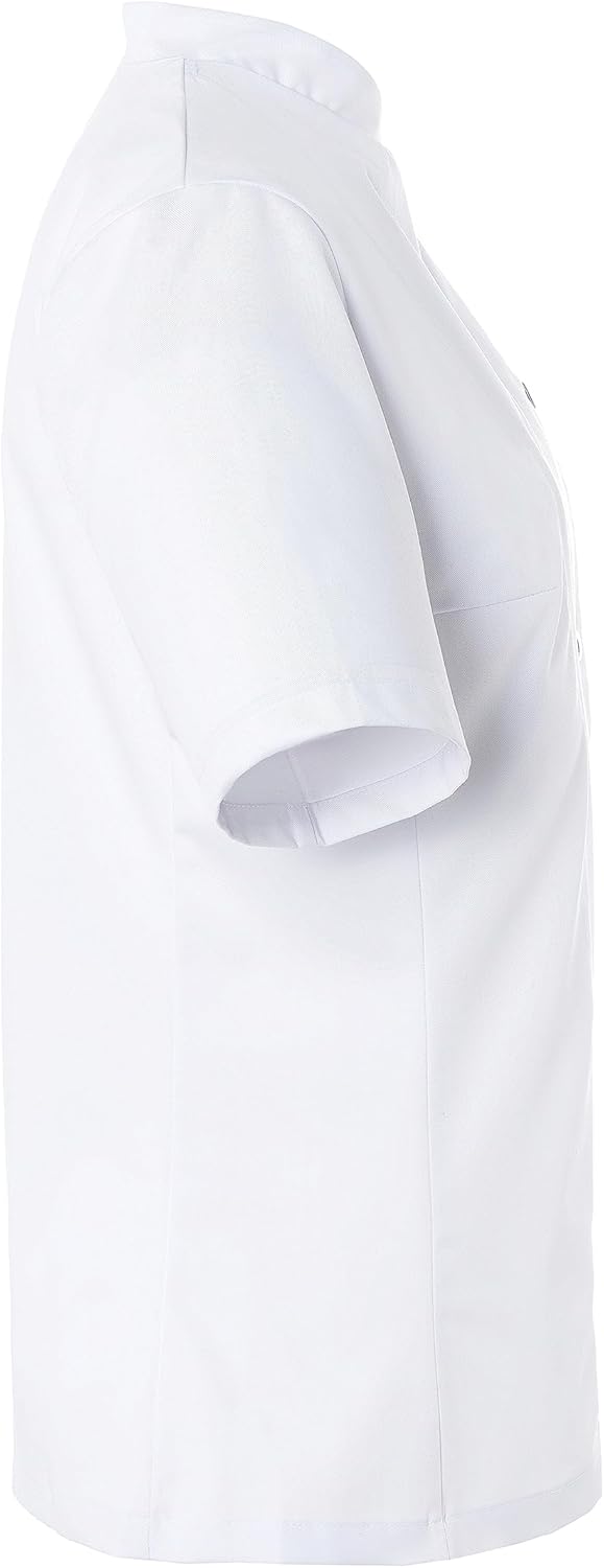 Karlowsky Damenkochjacke Greta Kurzarm Druckknöpfe 65% Polyester, 35% Baumwolle 40 Weiss, 40 Weiss