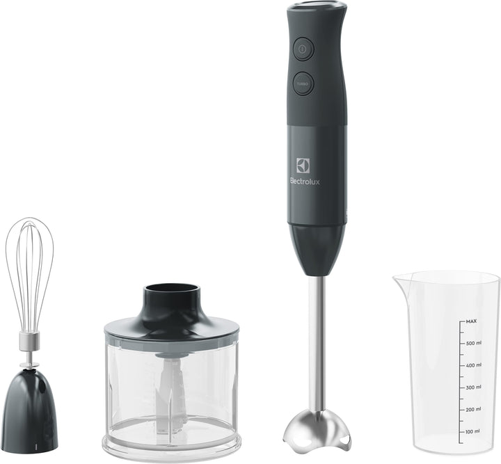 Electrolux E4HB1-6GG Stabmixer mit TruFlow Technologie, Kunststoff, 600 milliliters, Schwarz
