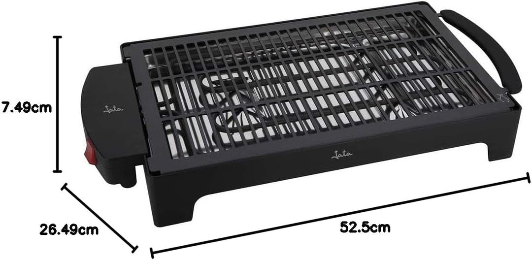 Jata EBQ2 Elektrogrill für drinnen und draussen, ohne Rauch und Gerüche, komplett zerlegbar, gesunde
