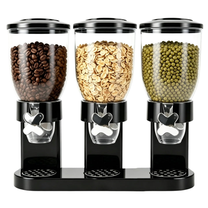 Cereal Dispenser Countertop, 2L Lebensmittelspender, Müslispender Luftdichte Behälter für Müsli, Rei