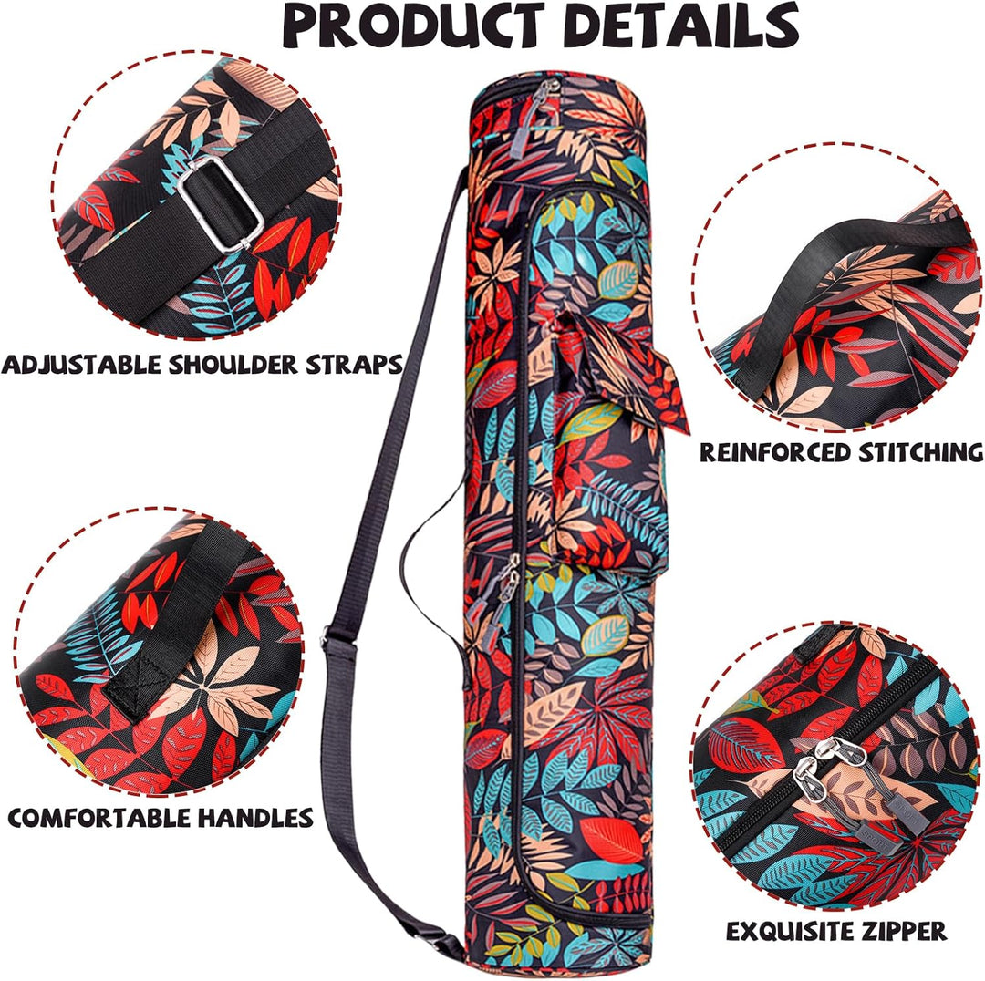 Aucuu Yogatasche, Yogamatte Tasche, Sporttasche Damen mit Nassfach & Flaschentasche, Verstellbarer S