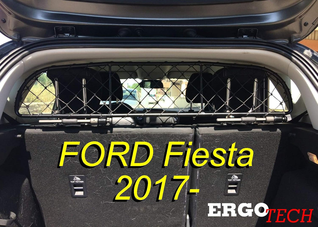 ERGOTECH Trennnetz Trenngitter Hundenetz Hundegitter für Ford Fiesta ab BJ 2017
