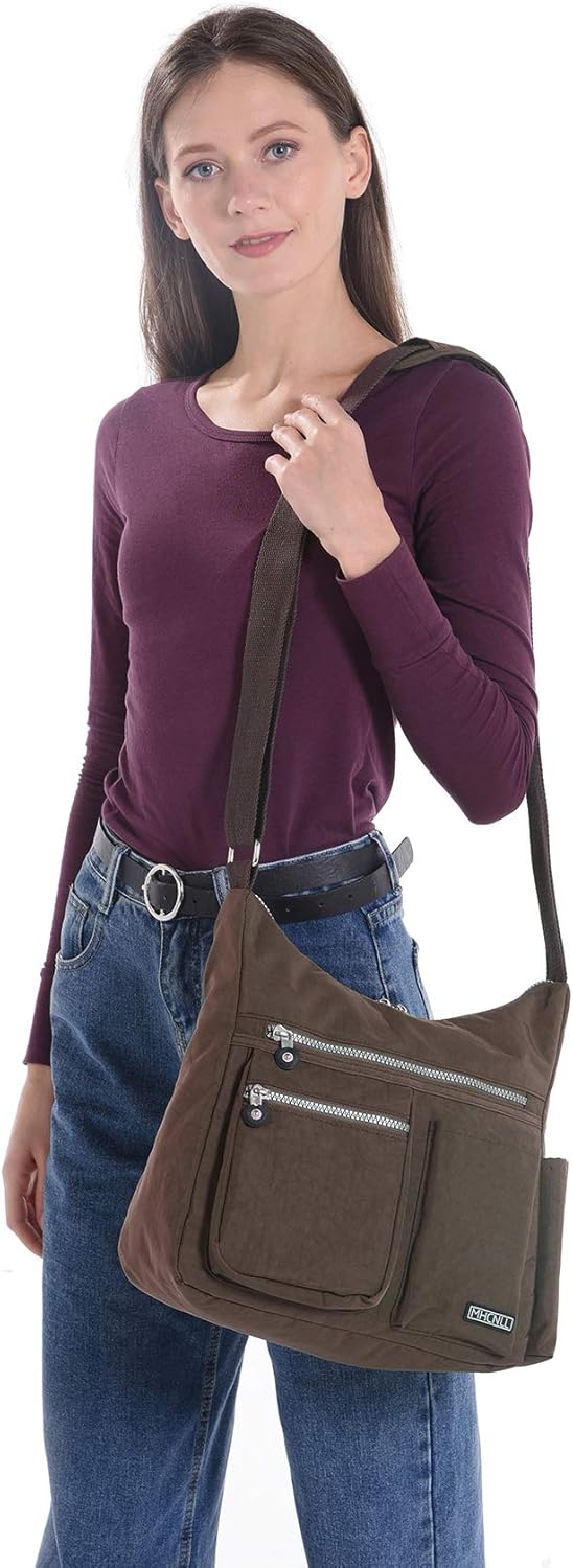 MHCNLL Crossbody-Tasche mit Anti-Diebstahl-RFID-Tasche – Damen-Geldbörse, leichte, wasserabweisende