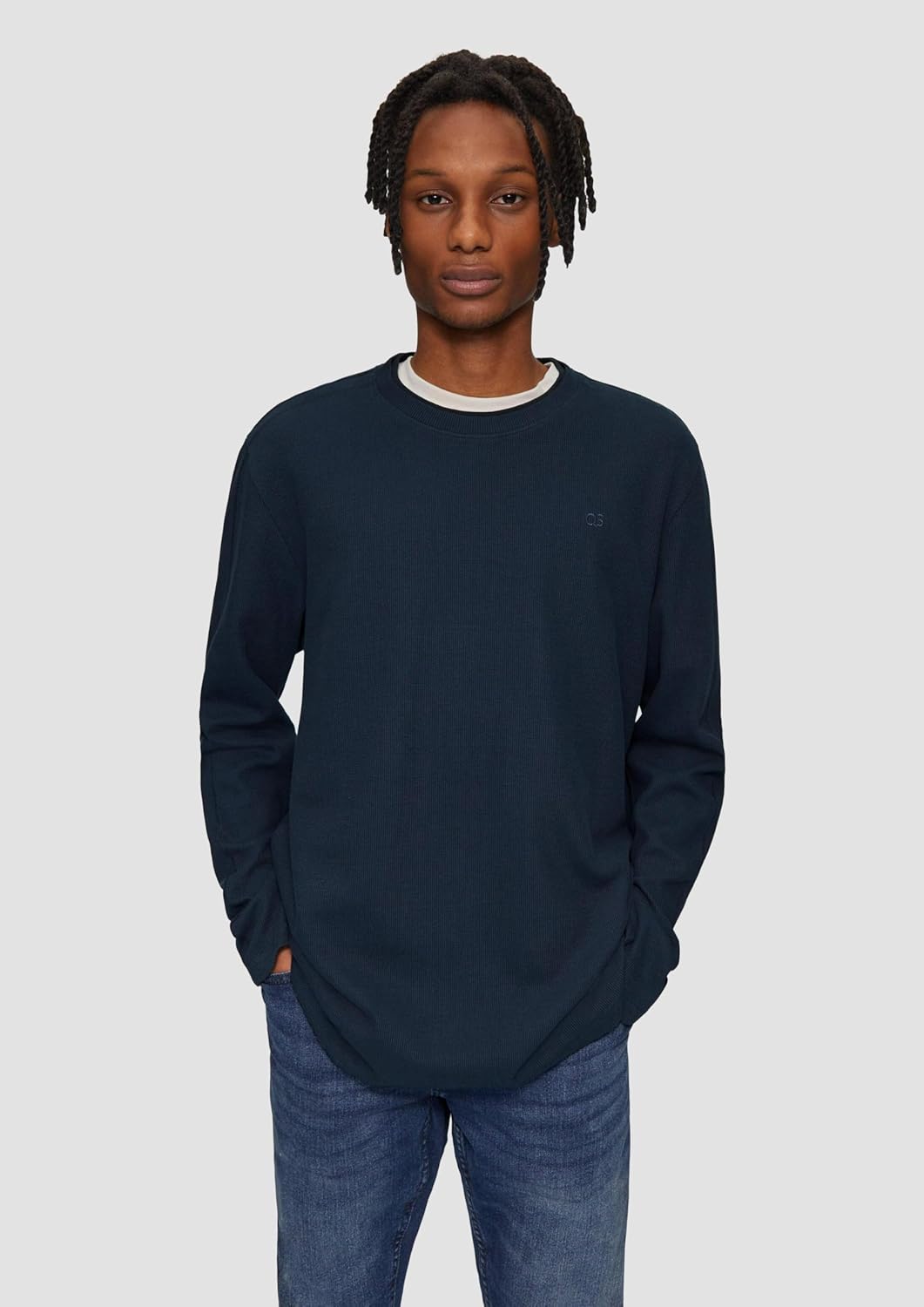QS Herren 2157817 Langarmshirt (1er Pack) M 57l0, M 57l0