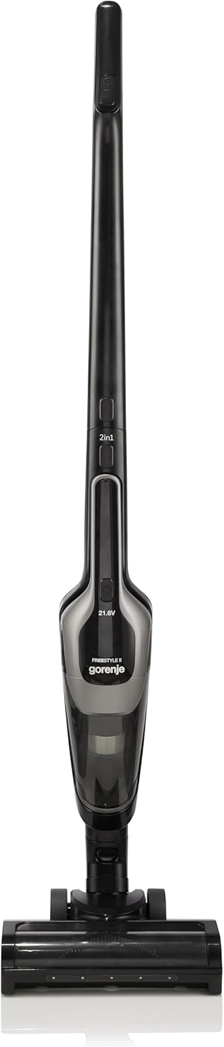 Gorenje SVC216110FSIIBKA Akku Staubsauger/Motorleistung: 132 W/Saugkraft: 26 W/Bis zu 55 min Laufzei