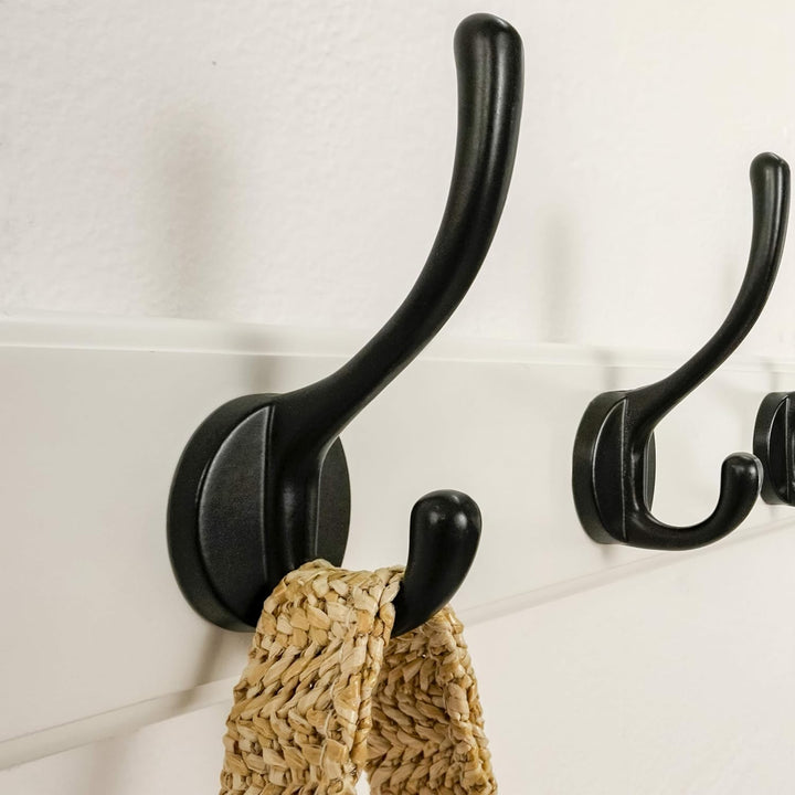 Dseap Garderobenleiste: 97cm lang robuste hakenleiste mit 10 haken, kleiderhaken wand, wandgarderobe