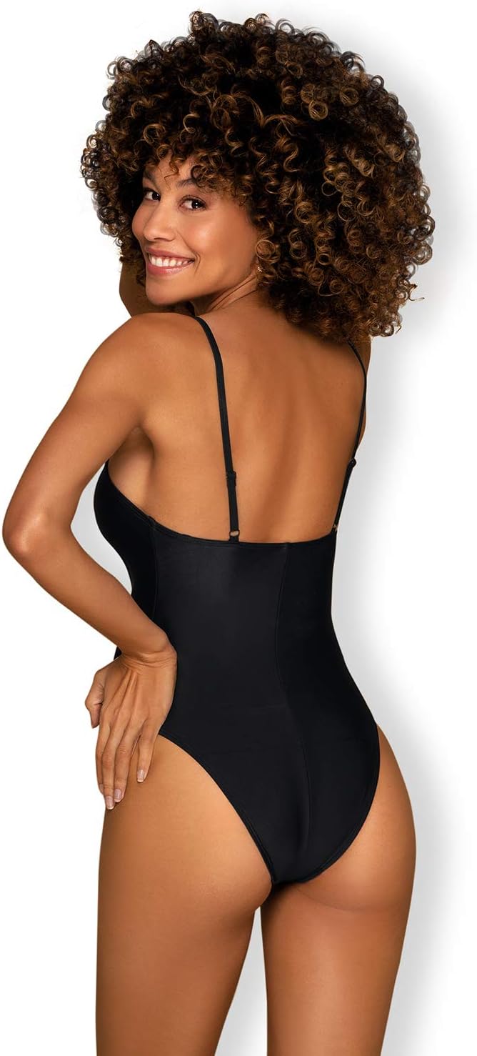 Selente Love & Fun Damen Bikini/Badeanzug/Monokini in verführerischem Design M Badeanzug Schwarz, M
