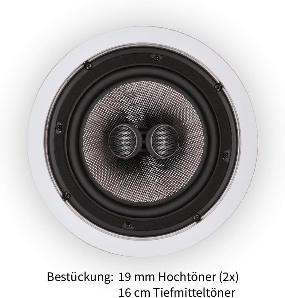 Magnat Interior IC 62, High-End Decken-Einbaulautsprecher, Einbaulautsprecher für die Decke, Interio
