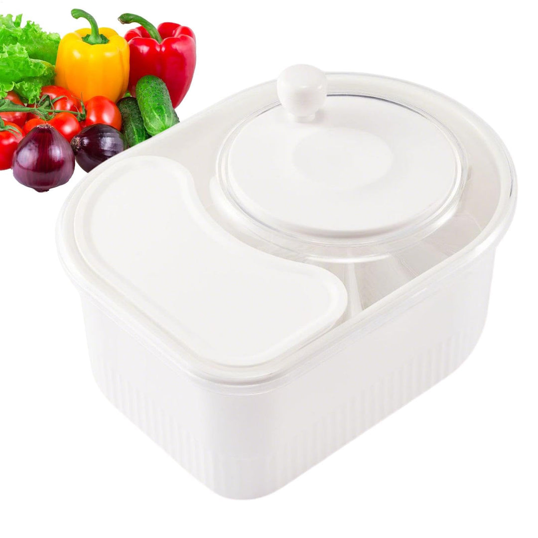 Multifunctional Fruit Cleaner Spinner with Hand Crank, Rotating Vegetable Washer and Potato Scrubber