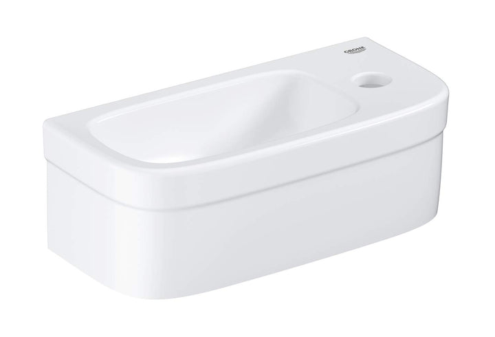 GROHE Euro - Mini Handwaschbecken (37 cm, wandhängend, Hygieneoberfläche), alpinweiss, 39327000