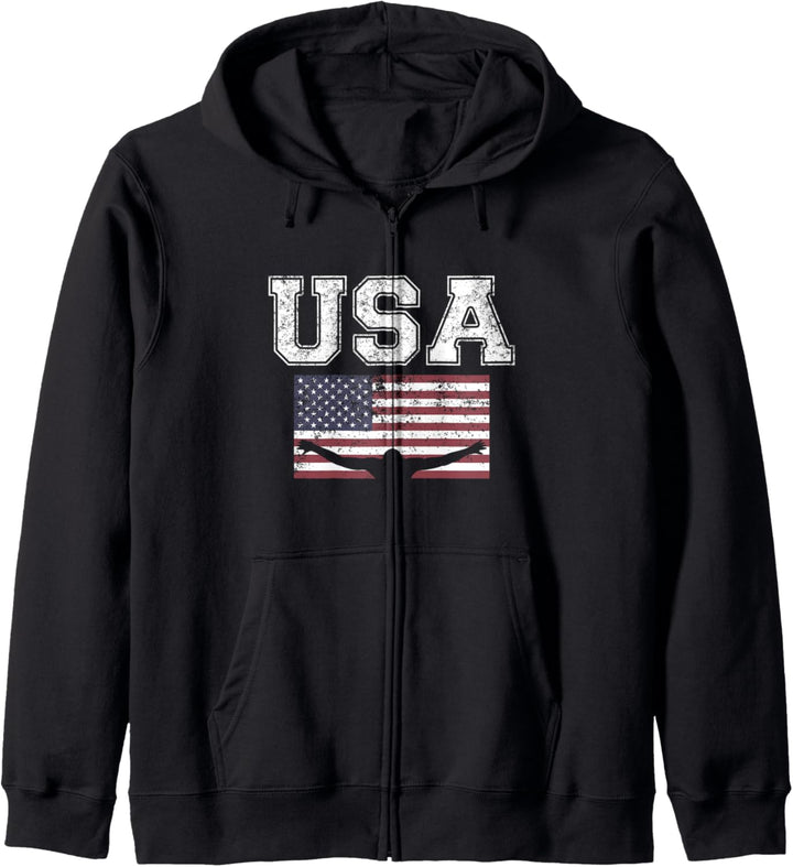 USA Swimming Shirt - US Swim Aquatic Sport Athlete Team Kapuzenjacke