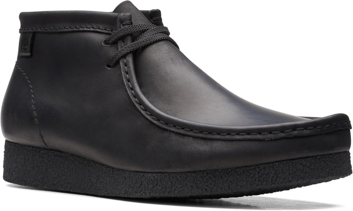 Clarks Herren Shacre Stiefel Stiefelette 39 EU Weit Schwarzes Leder, 39 EU Weit Schwarzes Leder