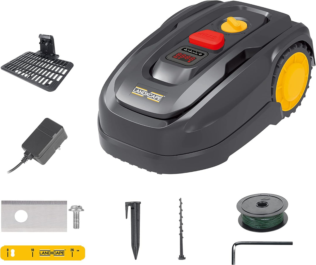 LANDXCAPE 18V(20V MAX) 400m² Rasenmäherroboter LX796, Mulchsystem, Sicherheitssensor, Ultraleise LX7