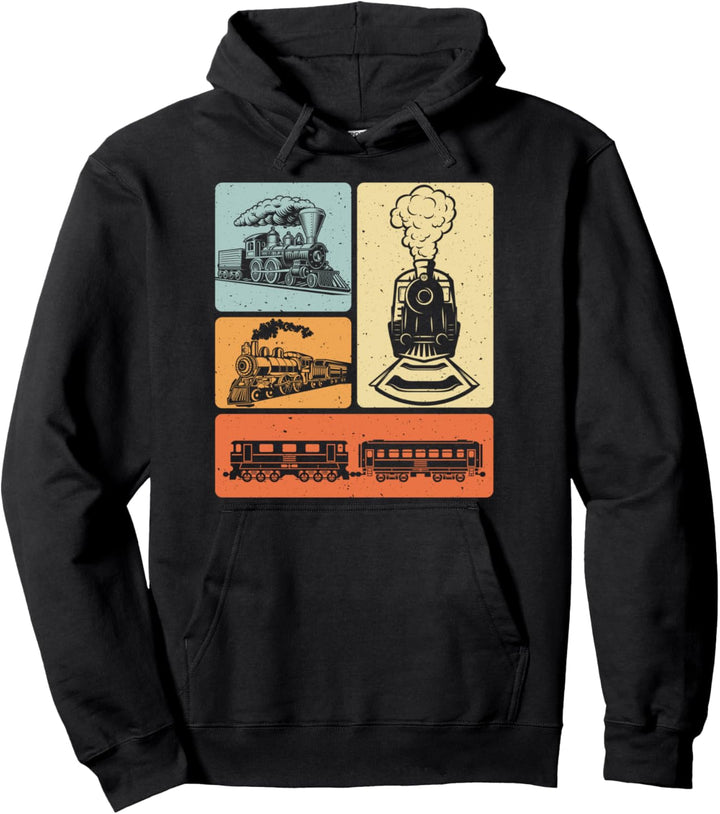 Eisenbahner Geschenk Lokführer Zugführer Zug Bahn Spruch Pullover Hoodie