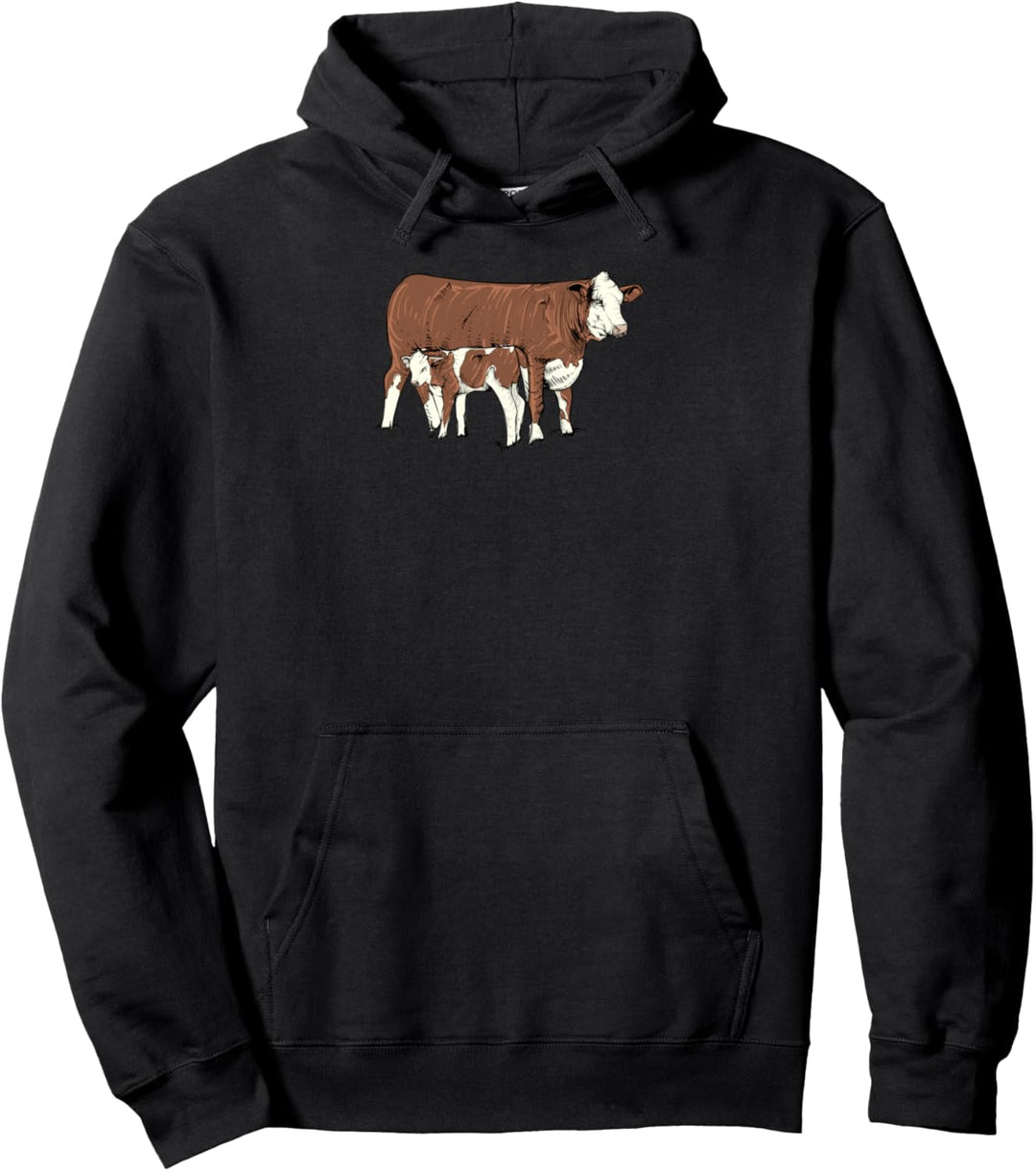 Fleckvieh Rind I Rinderzucht Motiv für Rinderhalter Pullover Hoodie