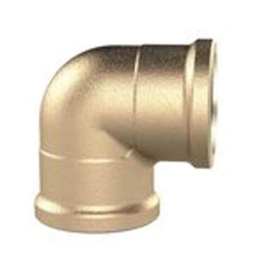 RIEGLER WST112MS90II Messing blank Winkelstück, 90° Winkelstück, Innen/Innen, G 1-1/2" Gewinde, 16 b