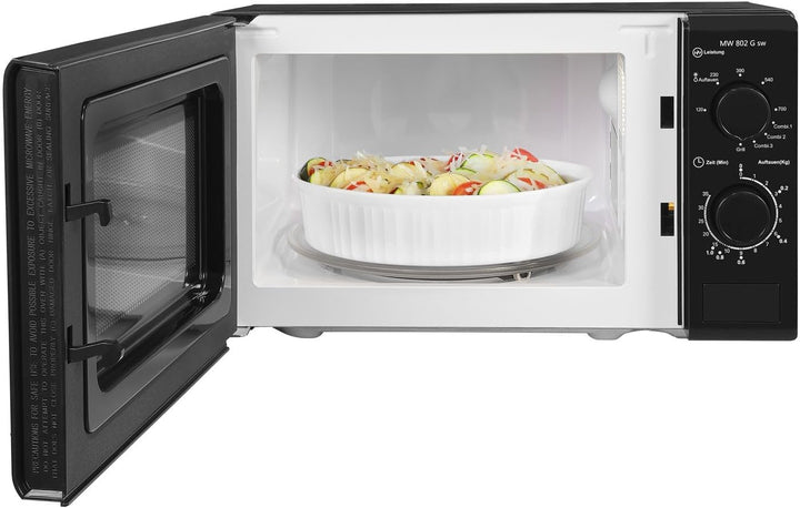 Exquisit MW900-030G Mikrowelle 20L 1000W Grill schwarz