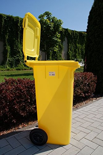Müllgrossbehälter 80l gelb a.Niederdruck-PE Rad-D.200mm