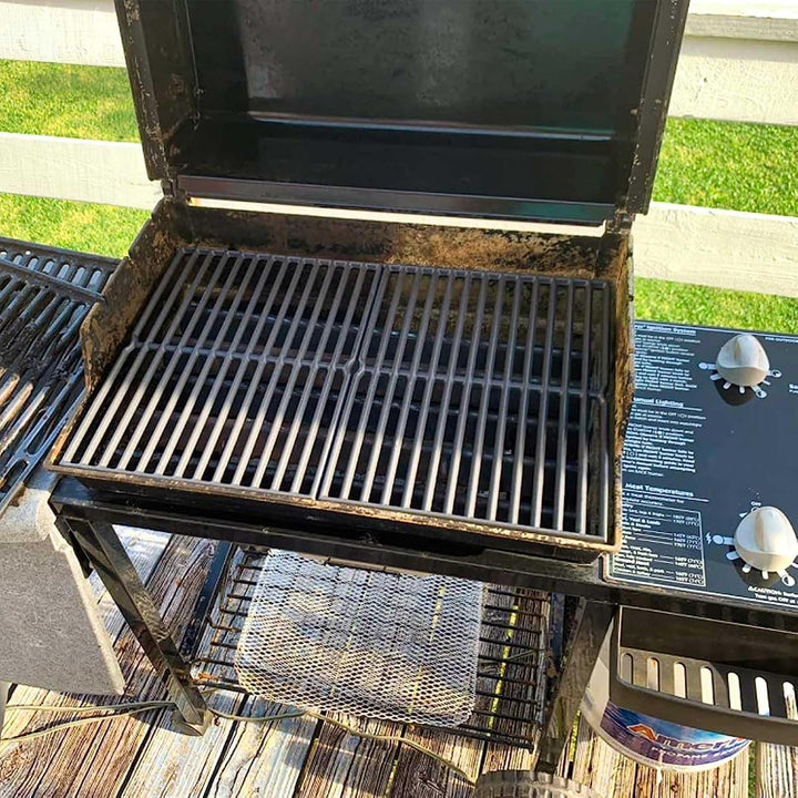 GRISUN 38cm x 28.6cm Grillroste für Weber Spirit 200 Serie mit Seitenbedienfeld, für Spirit E210, fü