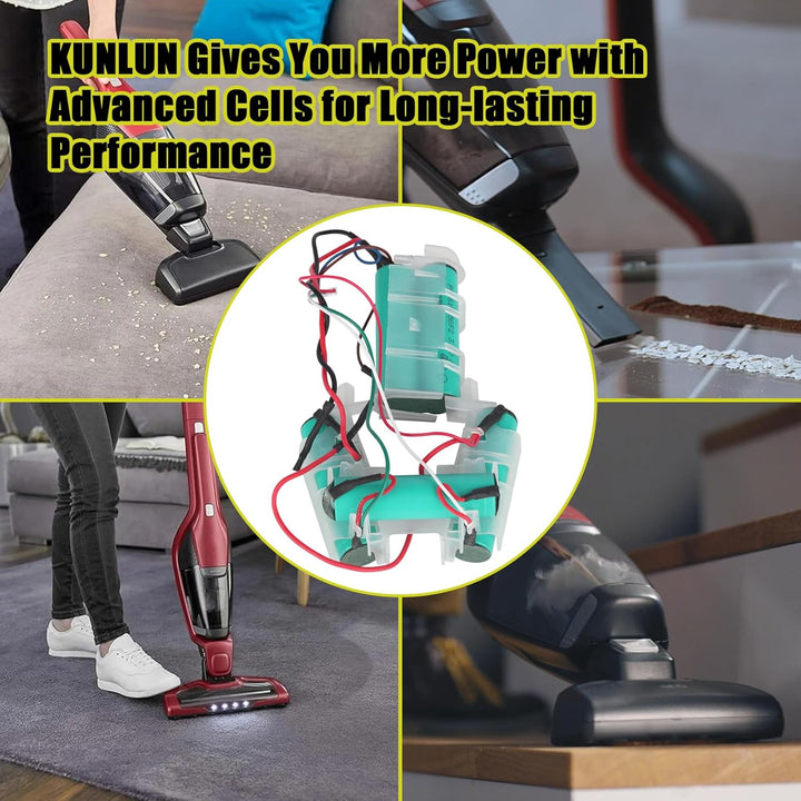 KUNLUN Akku 18V 3000mAh Akkublock kompatibel mit Electrolux AEG 140055192540 CX7-2-45AN CX7-2-35RM A