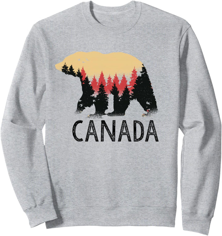 Kanada Vintage Grizzlybär Souvenir Geschenk Sweatshirt