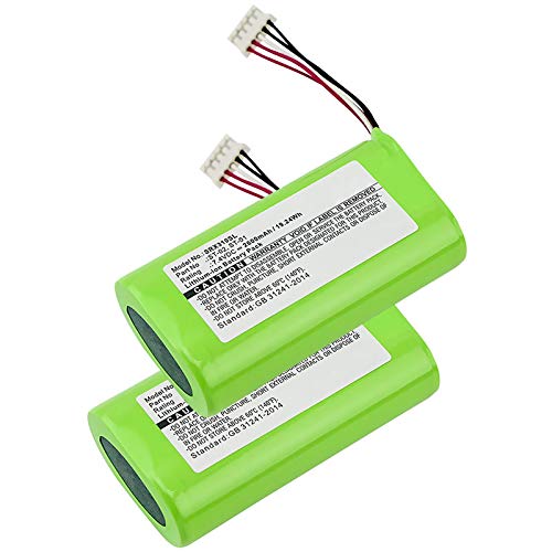 CELLONIC, Lautsprecherakku kompatibel mit Sony SRS-X3, SRS-XB2, SRS-XB20 (2600mAh, 7.4V) 2X Ersatzak