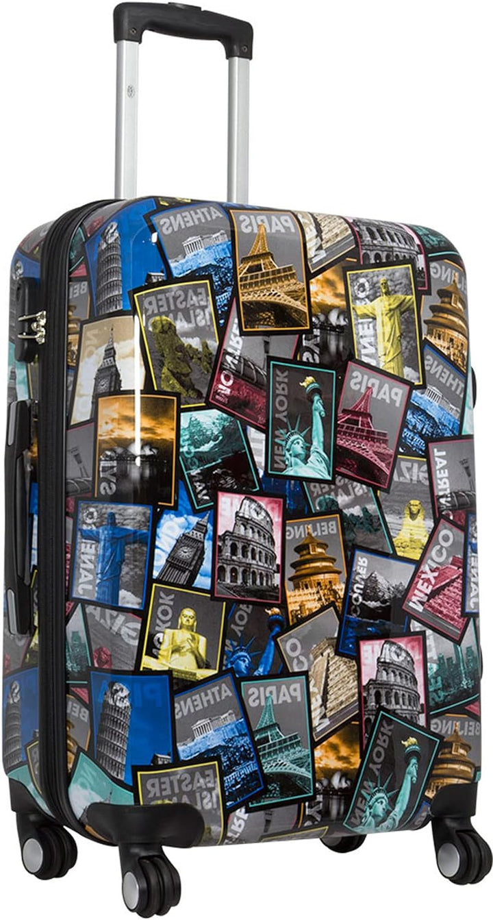 Bowatex Koffer 70 Li Plus mit Neu Alle Bilder Städte Reisetrolley Motivkoffer