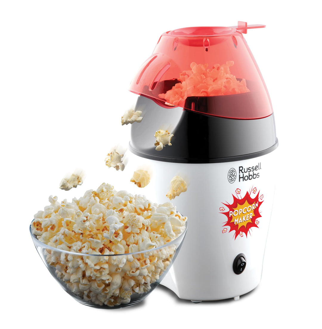 Russell Hobbs Popcornmaschine [Testsieger] Fiesta (Heissluft Popcorn Maker, ohne Fett & Öl, inkl. Me