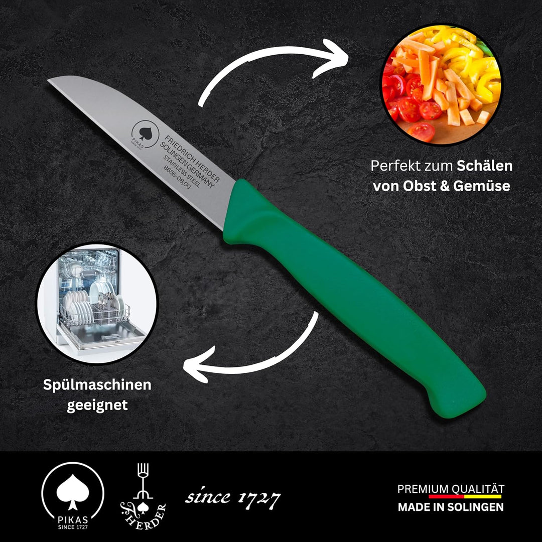 Solinger Kunststoff Zöppken -scharfes Gemüsemesser und Küchenmesser, Kleines Obst- und Schneidemesse