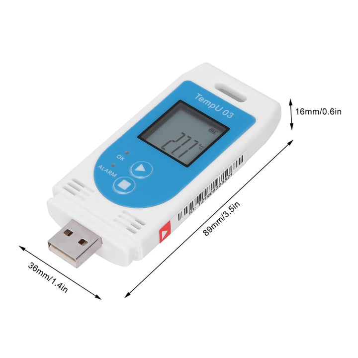 LCD-USB-Datenlogger für Temperatur und Luftfeuchtigkeit PDF GSP Datalogger Recorder Datenerfassung f