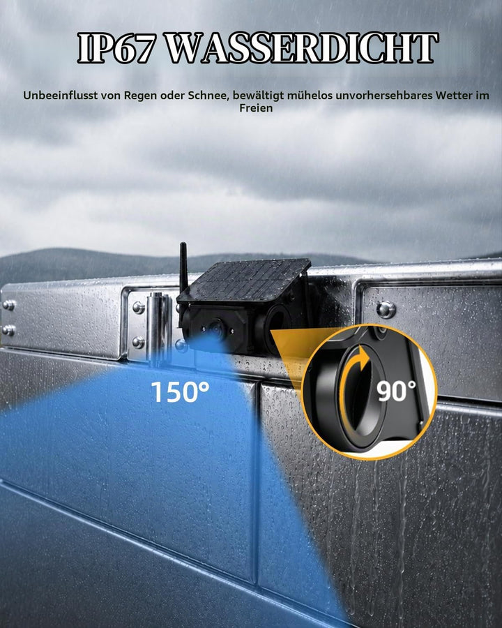 Solar Magnetische WLAN HD Rückfahrkamera 9600mAh 1080P IP67 LKW Nur Kamera, Nur Kamera