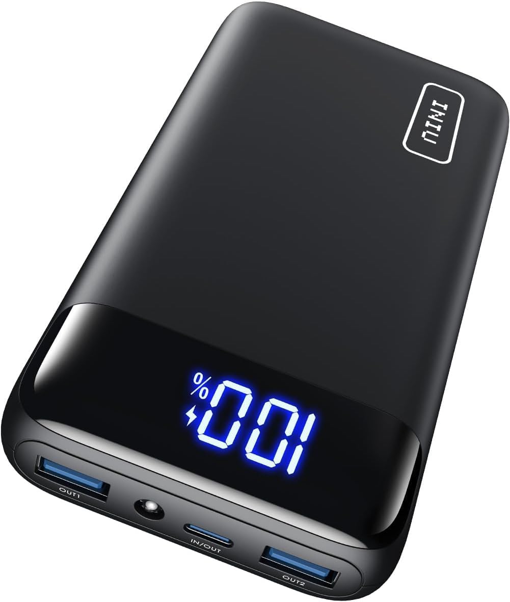 INIU Power Bank, 22,5W Powerbank klein Aber stark 20000mAh (USB C Input&Output), 3A USB C PD3.0 QC4.