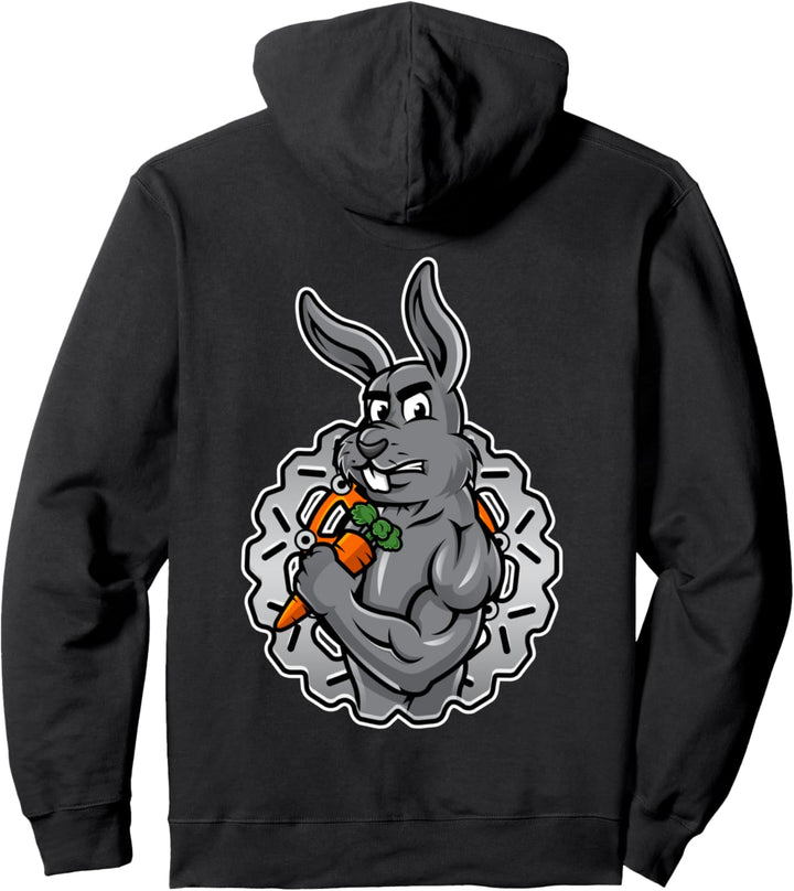 Lustige Motorrad und Supermoto Bekleidung Orange Pullover Hoodie